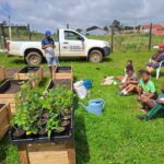 Young people sitting in a circle during a group session